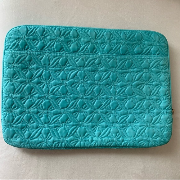 Kate Spade quilted back to school Tiffany blue laptop bag or book holder - Picture 5 of 8